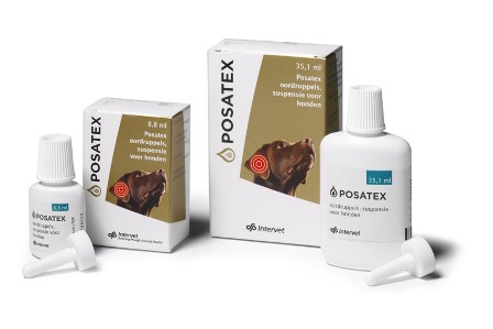 Posatex enthält die Wirkstoffe Mometason, Orbifloxacin und Posaconazol - ein bewährtes Trio bei Otitis externa